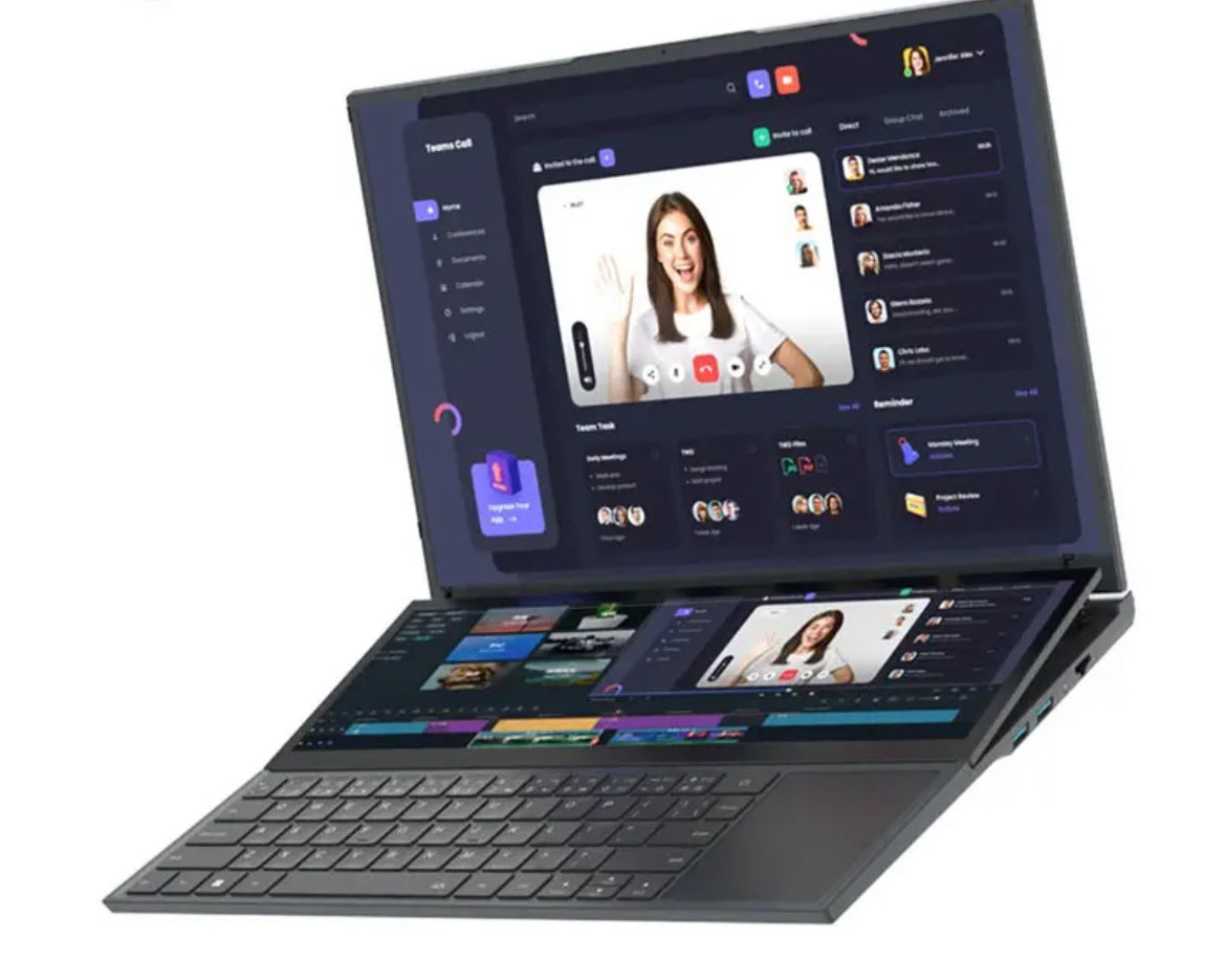 HGxyz Dual Screen Laptop