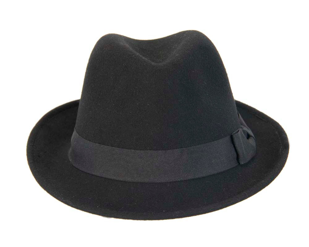 Black Fedora Felt Blues Brothers Homburg Hat