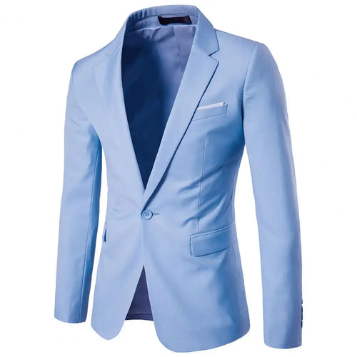 Stylish Suit Jacket Lapel Temperament Slim-fitting Pure Color Blazer