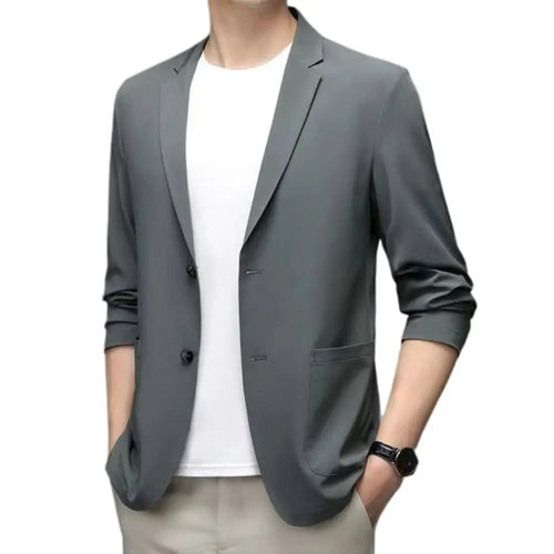 Formal Occasion Suit Coat Elegant Lapel Business Coat for Men Formal