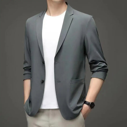 Formal Occasion Suit Coat Elegant Lapel Business Coat for Men Formal